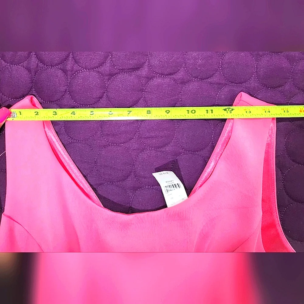 NWT NY&Company Havana Pink Striped Bandage Cocktail Dress Size Large - Picture 5 of 14